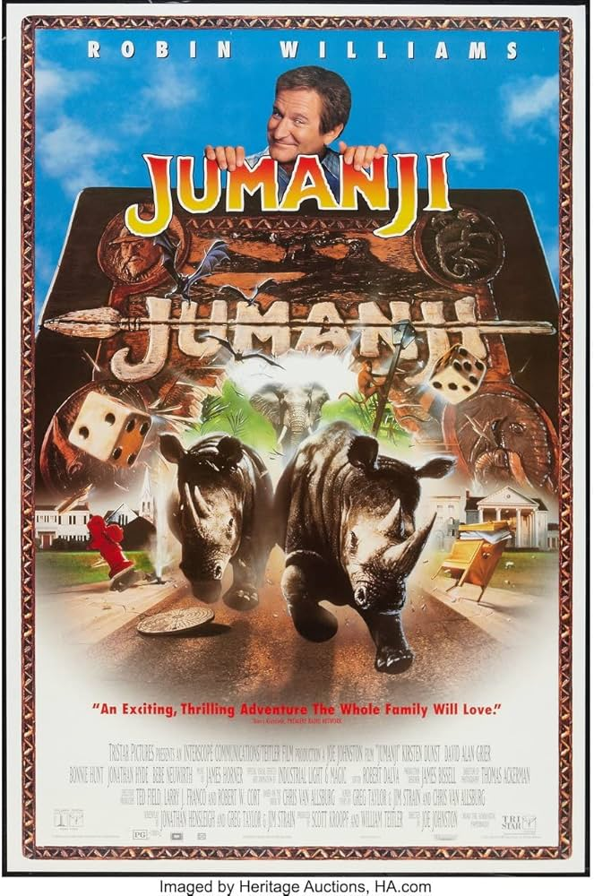 Portada Jumanji 1995